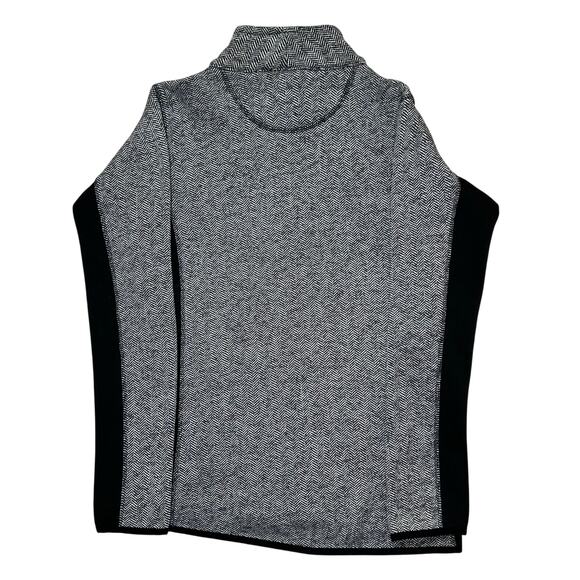 Marc NY Andew Full Zip Jacket Black White Herringbone Womens Size S - Picture 6 of 13